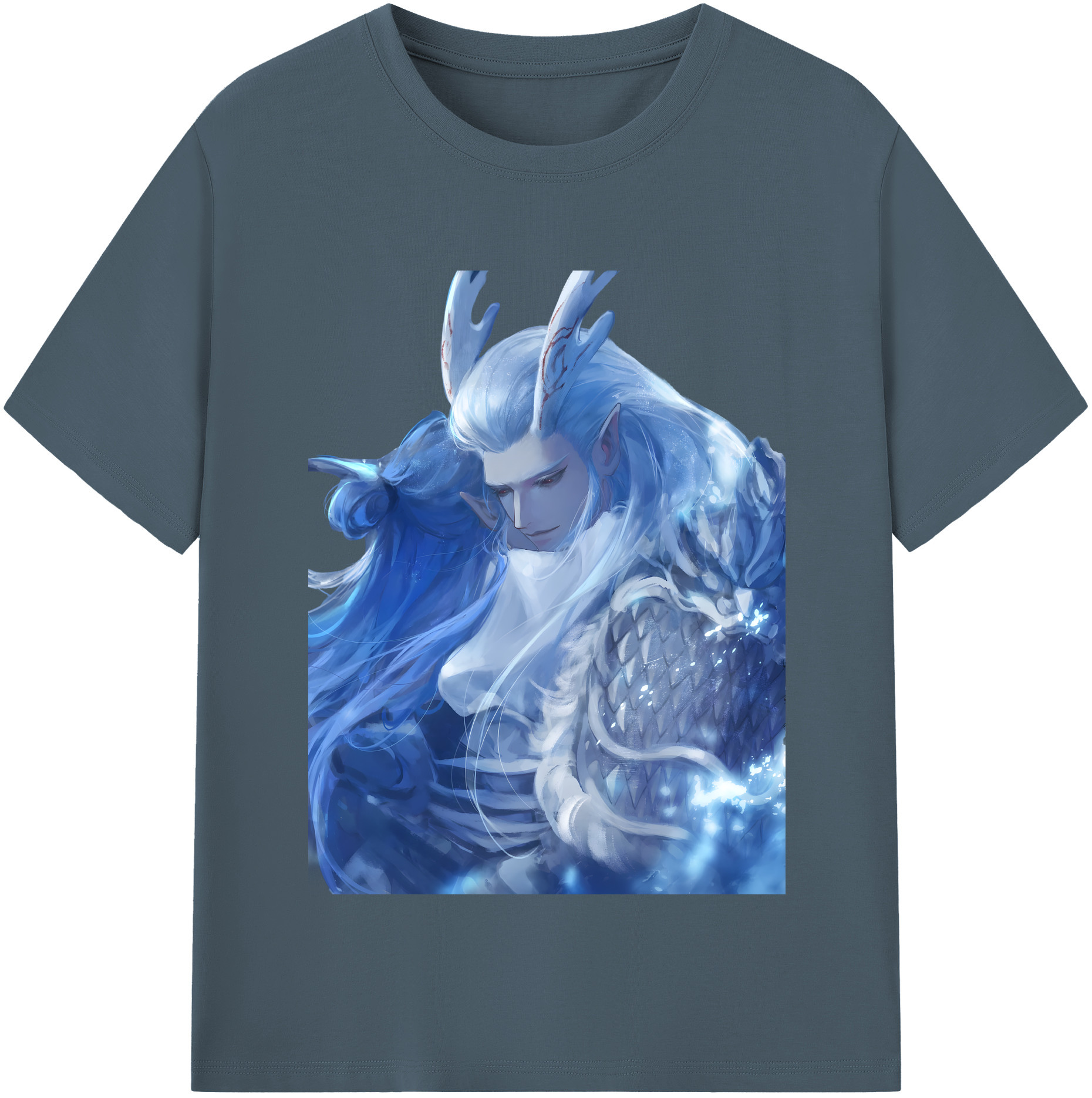 （画像用） Ne Zha 2 ナタ 魔童の大暴れ 綿100％半袖Tシャツ（フロントプリント）